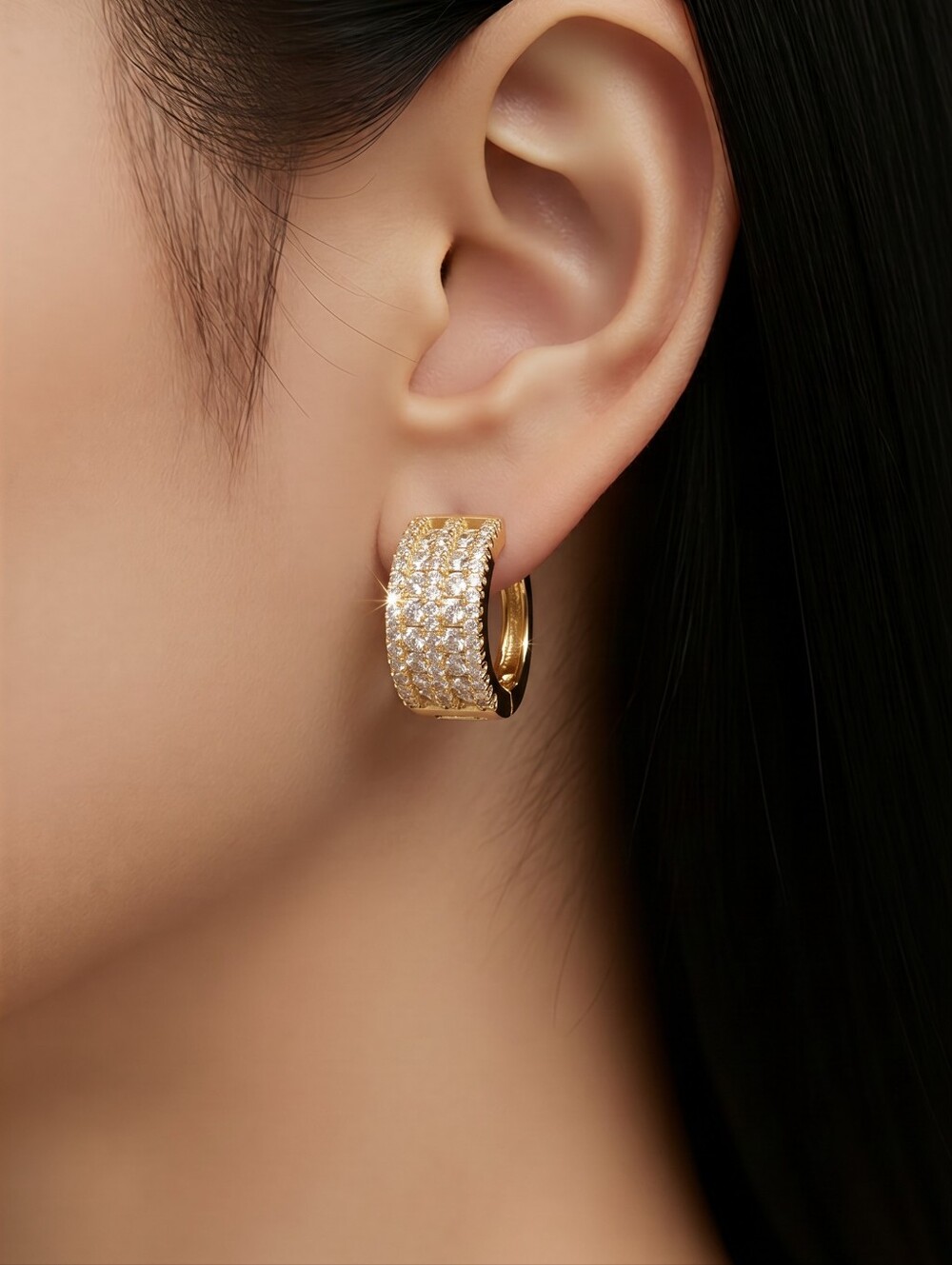 Silver Earrings - Classic Women's Jewelry 14 KT Plated
